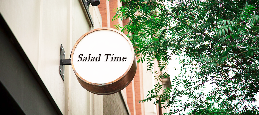 お店の突出し看板