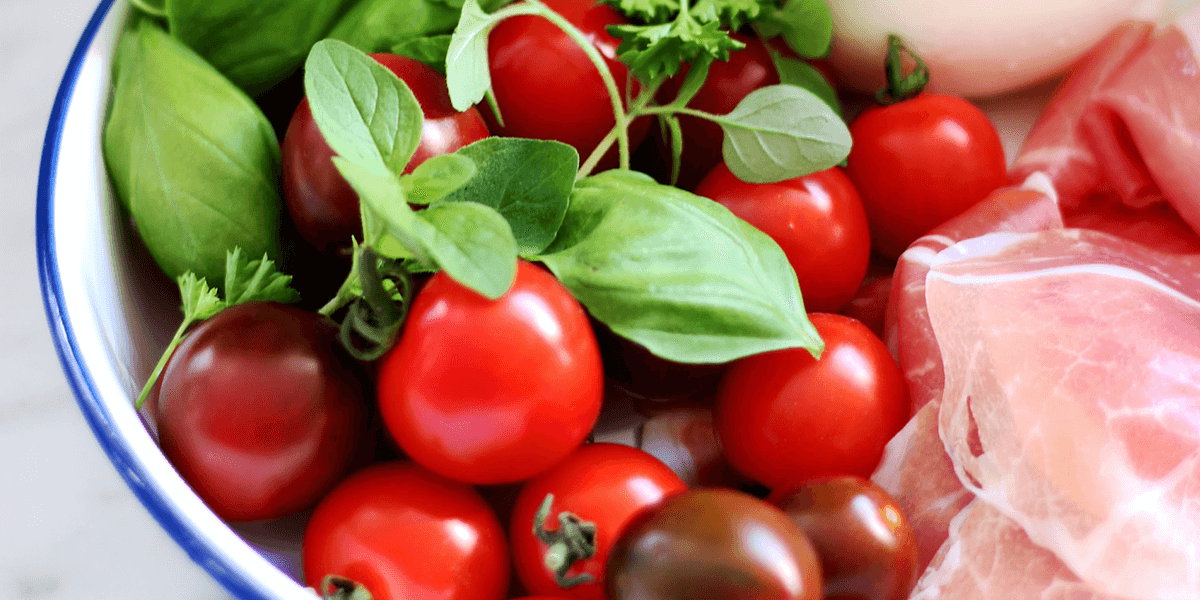 トマトとハム